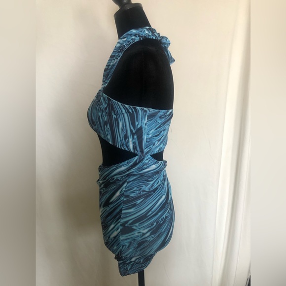 Psychedelic Maxi Blue Dress - Picture 4 of 8